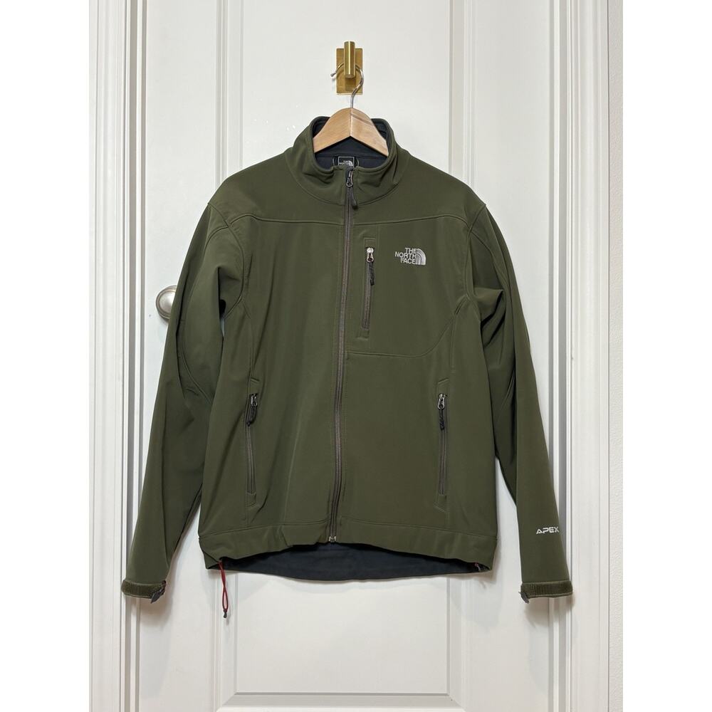 Men’s M Green the North Face APEX zip up jacket Gorpcore soft bionic